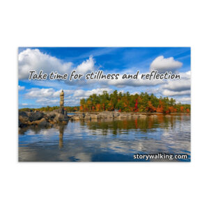 Story Walking Postcard - Reflecting Cairn