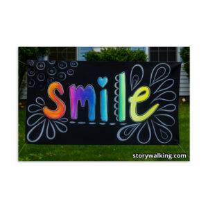 Story Walking Postcard - Smile