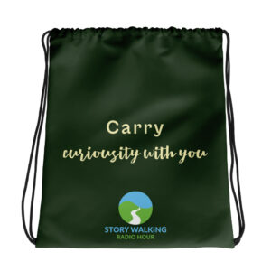 Story Walking Drawstring Bag